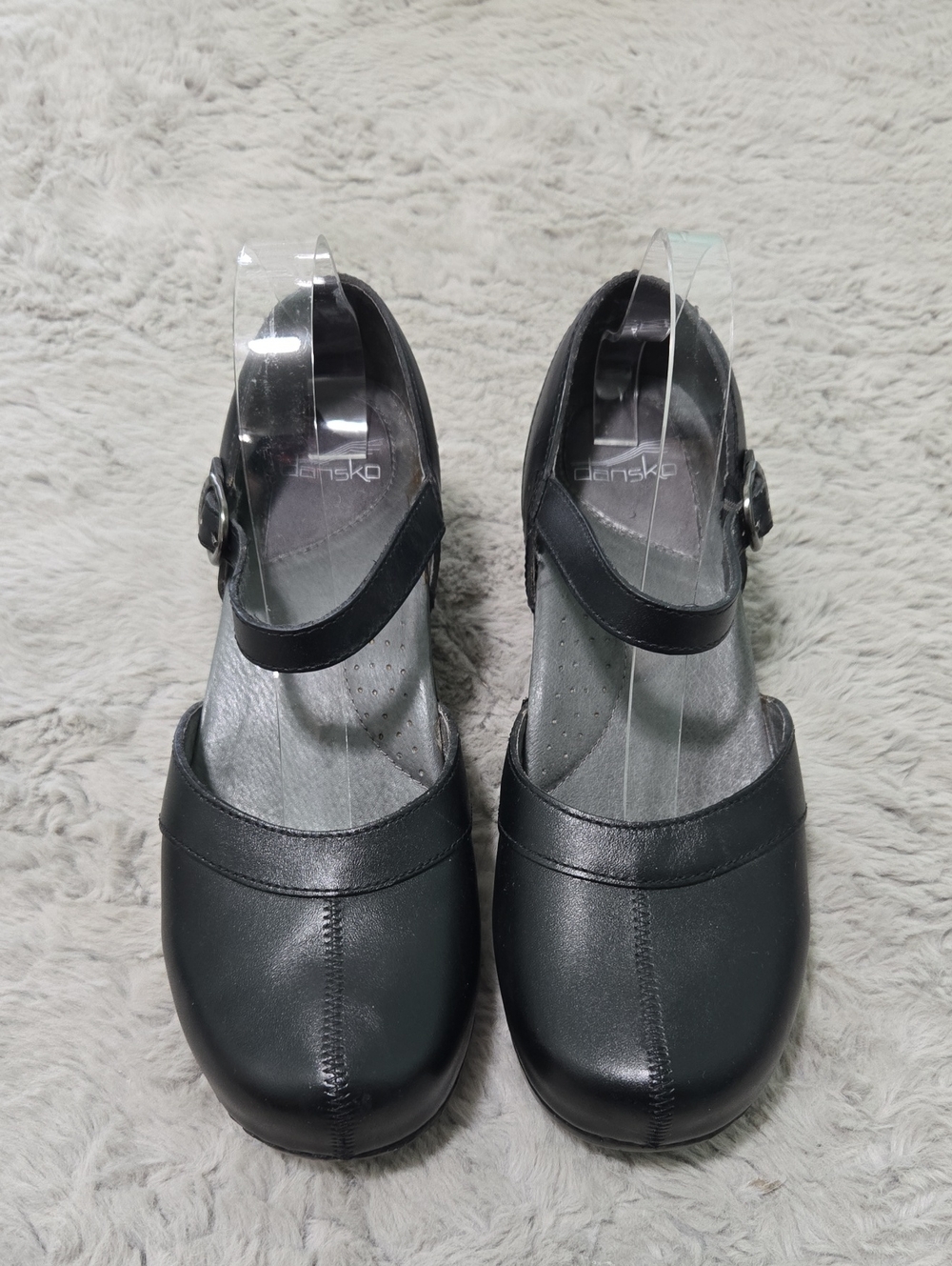 Dansko Sam black leather Mary Jane heels shoes size 11-11.5